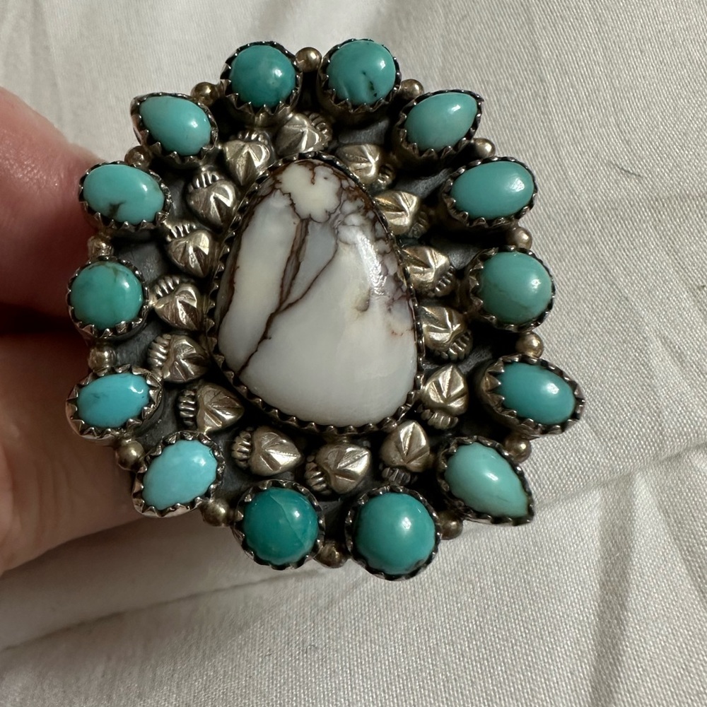Turquoise adjustable ring